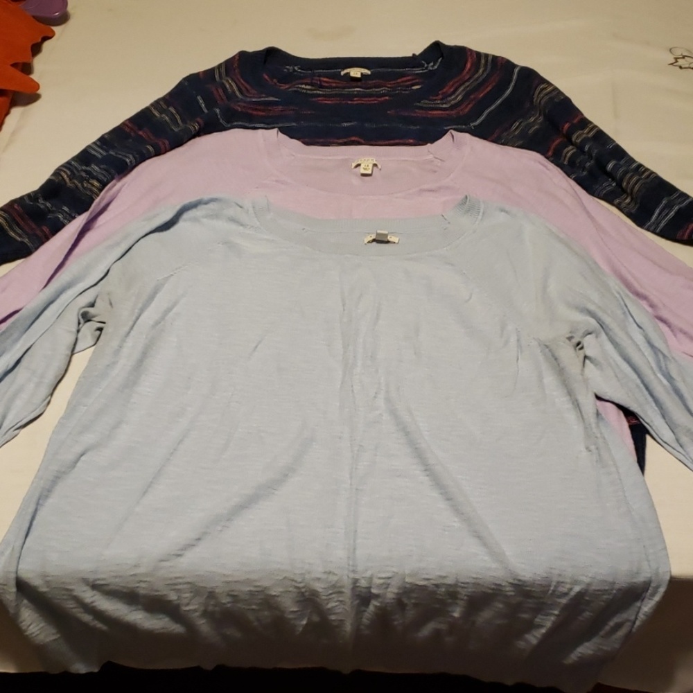 3 Sonoma sweater lot all size 1x three colors